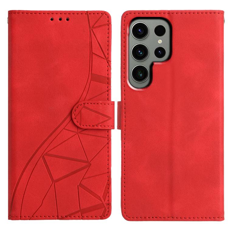 Triangles Embossed Leather Phone Case