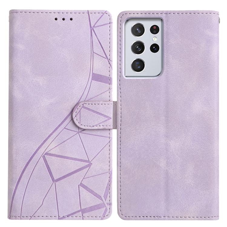 Triangles Embossed Leather Phone Case