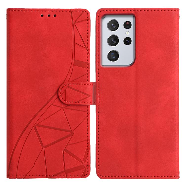 Triangles Embossed Leather Phone Case