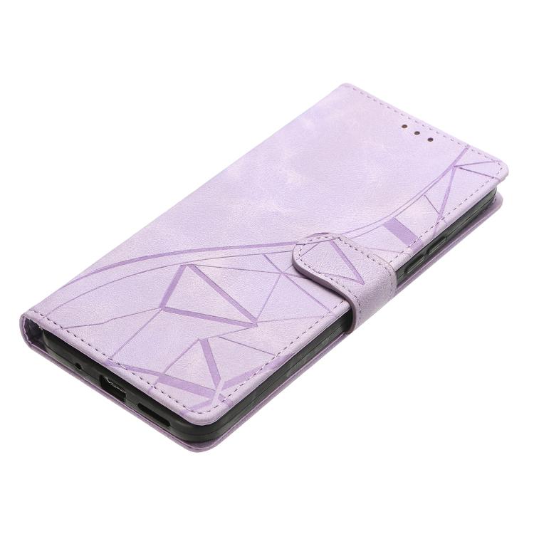 Triangles Embossed Leather Phone Case
