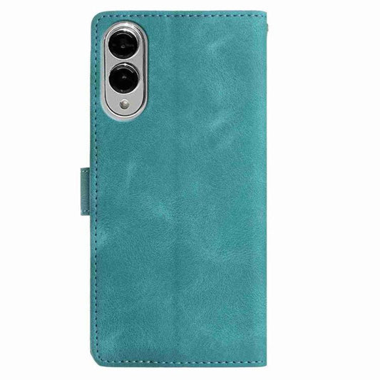 Skin Feel Embossed Feather Leather Phone Case
