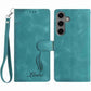 Skin Feel Embossed Feather Leather Phone Case