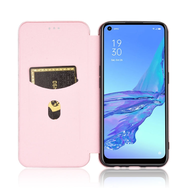 Carbon Fiber Texture Magnetic Horizontal Flip TPU + PC + PU Leather Case with Card Slot & Lanyard, For OPPO A53 / A32 (2020), For OPPO Reno3 Pro Overseas Version, For Doogee X95, For Asus Zenfone 7 ZS670KS / Zenfone 7 Pro ZS671KS�����������������������...