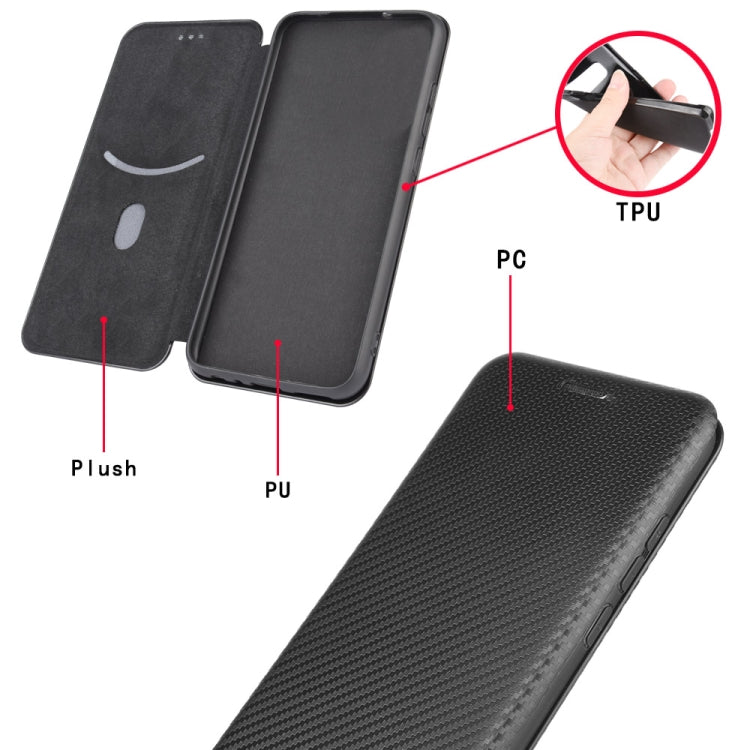 Carbon Fiber Texture Magnetic Horizontal Flip TPU + PC + PU Leather Case with Card Slot & Lanyard, For OPPO A53 / A32 (2020), For OPPO Reno3 Pro Overseas Version, For Doogee X95, For Asus Zenfone 7 ZS670KS / Zenfone 7 Pro ZS671KS�����������������������...