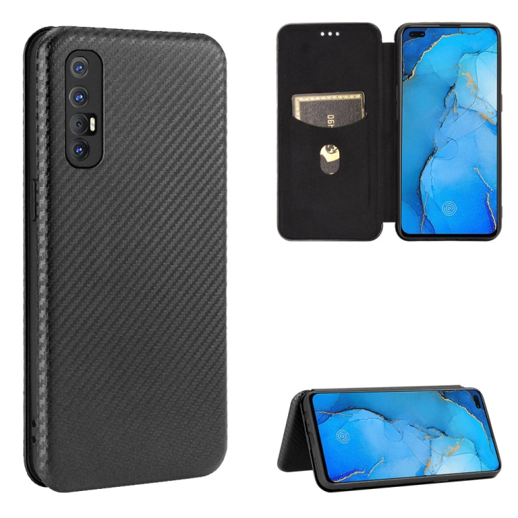 Carbon Fiber Texture Magnetic Horizontal Flip TPU + PC + PU Leather Case with Card Slot & Lanyard, For OPPO A53 / A32 (2020), For OPPO Reno3 Pro Overseas Version, For Doogee X95, For Asus Zenfone 7 ZS670KS / Zenfone 7 Pro ZS671KS�����������������������...
