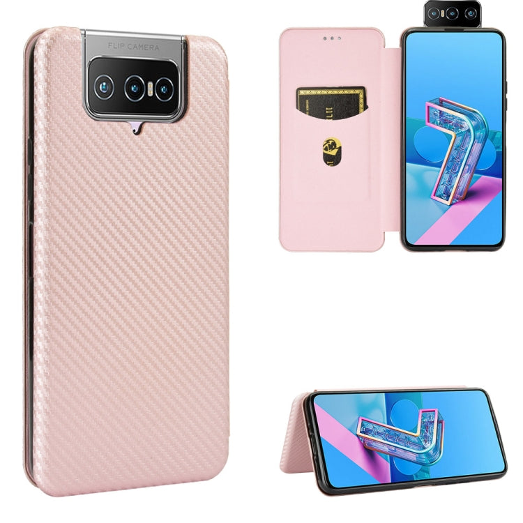 Carbon Fiber Texture Magnetic Horizontal Flip TPU + PC + PU Leather Case with Card Slot & Lanyard, For OPPO A53 / A32 (2020), For OPPO Reno3 Pro Overseas Version, For Doogee X95, For Asus Zenfone 7 ZS670KS / Zenfone 7 Pro ZS671KS�����������������������...