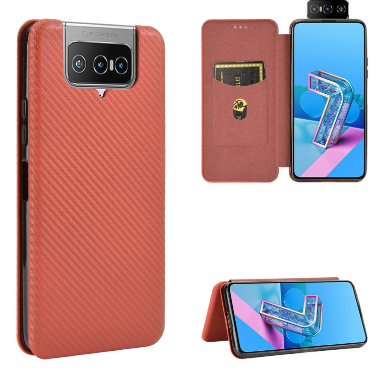 Carbon Fiber Texture Magnetic Horizontal Flip TPU + PC + PU Leather Case with Card Slot & Lanyard, For OPPO A53 / A32 (2020), For OPPO Reno3 Pro Overseas Version, For Doogee X95, For Asus Zenfone 7 ZS670KS / Zenfone 7 Pro ZS671KS�����������������������...