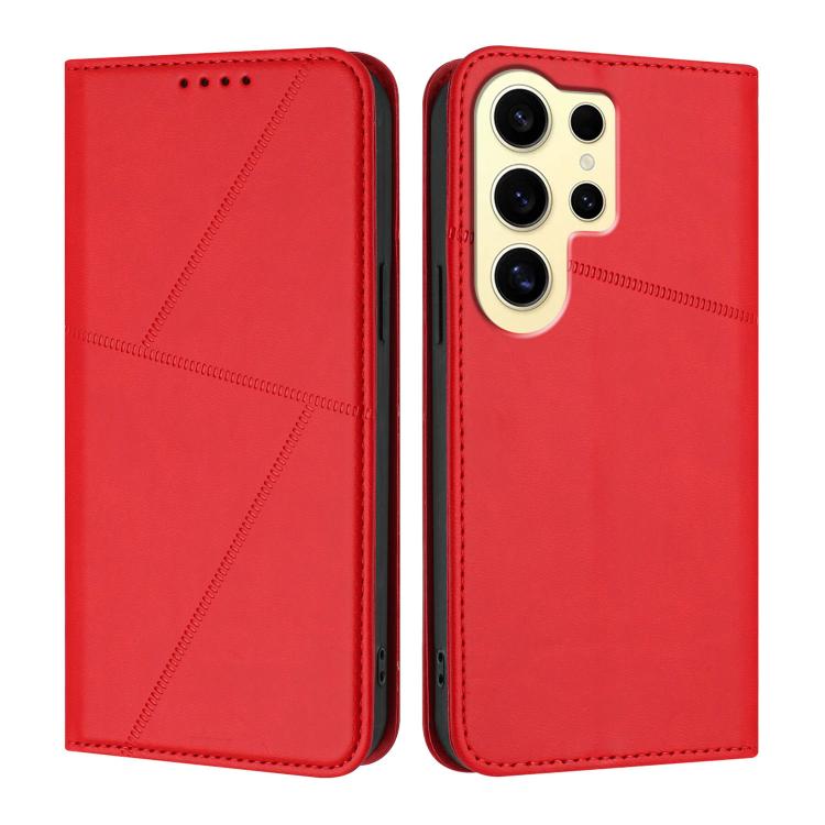 Strong Magnetic Frosted Flip Leather Phone Case