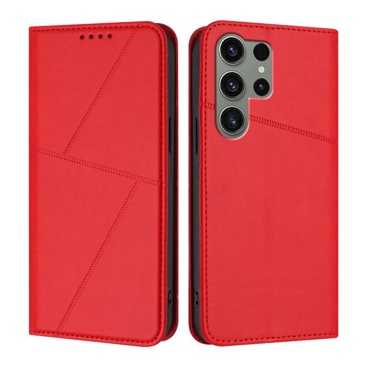 Strong Magnetic Frosted Flip Leather Phone Case