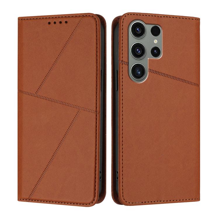 Strong Magnetic Frosted Flip Leather Phone Case