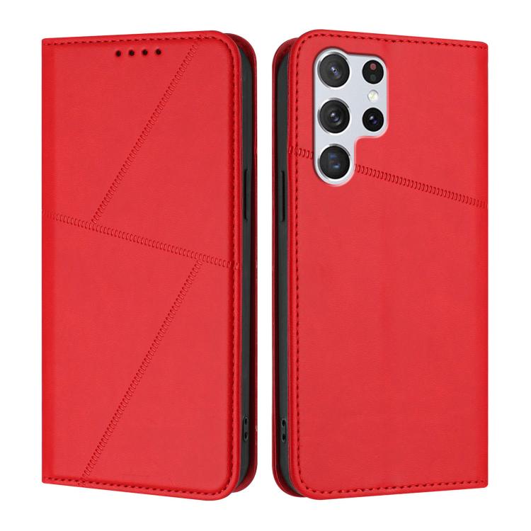Strong Magnetic Frosted Flip Leather Phone Case
