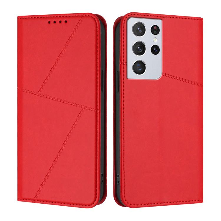 Strong Magnetic Frosted Flip Leather Phone Case