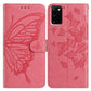 Butterfly Flutter Pattern Embossed Leather Phone Case