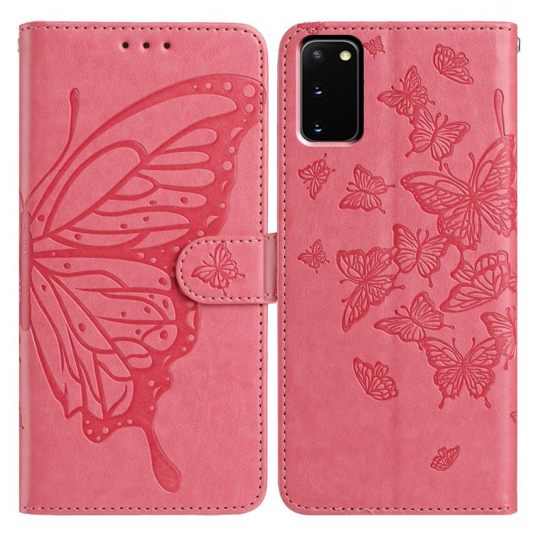 Butterfly Flutter Pattern Embossed Leather Phone Case