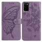 Butterfly Flutter Pattern Embossed Leather Phone Case