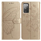 Butterfly Flutter Pattern Embossed Leather Phone Case