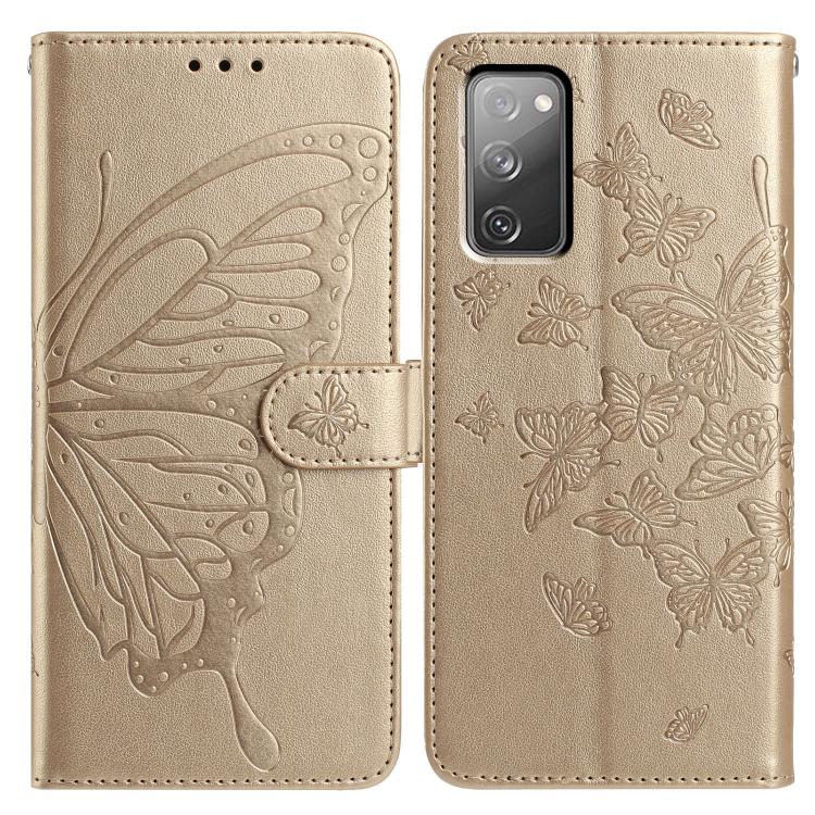 Butterfly Flutter Pattern Embossed Leather Phone Case