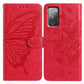 Butterfly Flutter Pattern Embossed Leather Phone Case