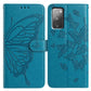 Butterfly Flutter Pattern Embossed Leather Phone Case