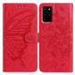 Butterfly Flutter Pattern Embossed Leather Phone Case