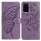 Butterfly Flutter Pattern Embossed Leather Phone Case