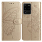 Butterfly Flutter Pattern Embossed Leather Phone Case