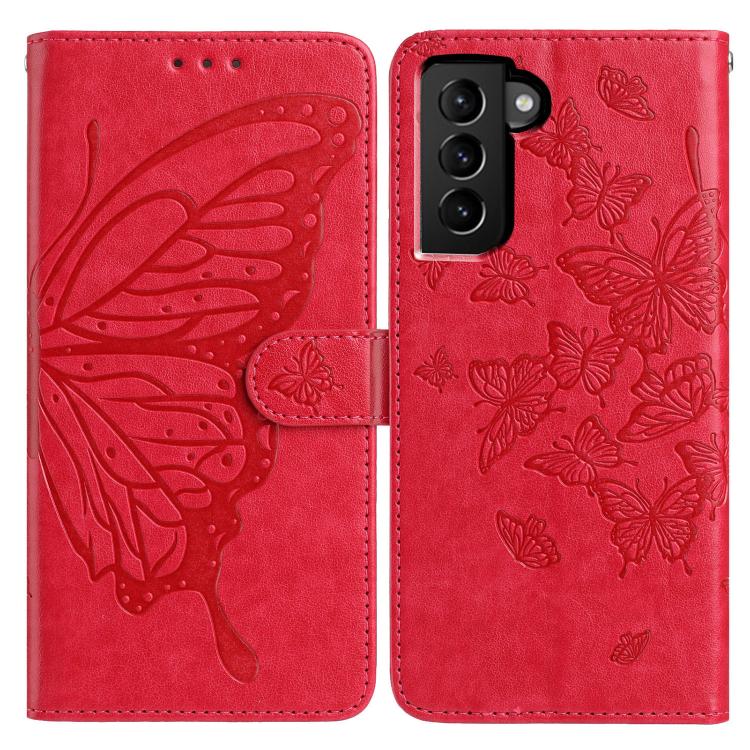 Butterfly Flutter Pattern Embossed Leather Phone Case