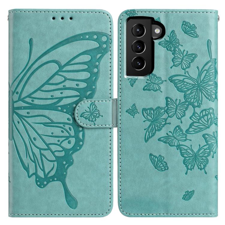 Butterfly Flutter Pattern Embossed Leather Phone Case