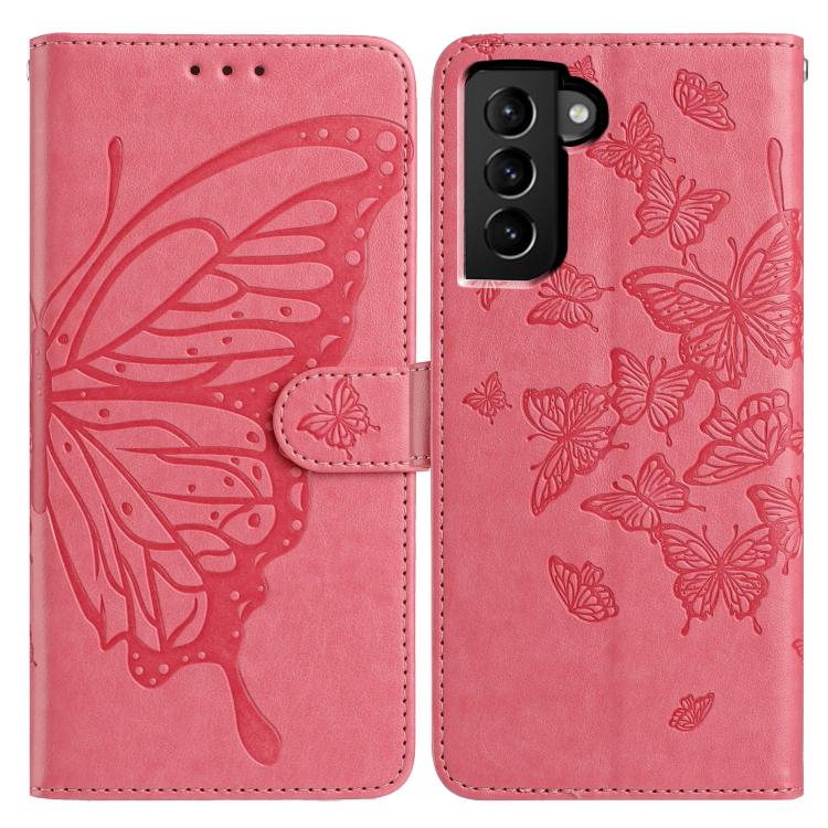 Butterfly Flutter Pattern Embossed Leather Phone Case
