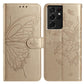 Butterfly Flutter Pattern Embossed Leather Phone Case