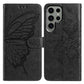 Butterfly Flutter Pattern Embossed Leather Phone Case