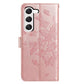Butterfly Flutter Pattern Embossed Leather Phone Case