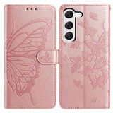 Butterfly Flutter Pattern Embossed Leather Phone Case