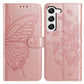 Butterfly Flutter Pattern Embossed Leather Phone Case
