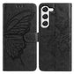 Butterfly Flutter Pattern Embossed Leather Phone Case