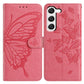 Butterfly Flutter Pattern Embossed Leather Phone Case