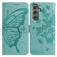 Butterfly Flutter Pattern Embossed Leather Phone Case