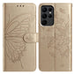 Butterfly Flutter Pattern Embossed Leather Phone Case