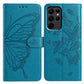 Butterfly Flutter Pattern Embossed Leather Phone Case