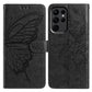 Butterfly Flutter Pattern Embossed Leather Phone Case