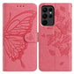 Butterfly Flutter Pattern Embossed Leather Phone Case