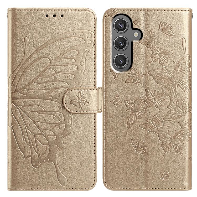 Butterfly Flutter Pattern Embossed Leather Phone Case