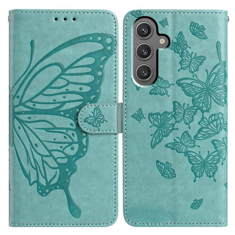 Butterfly Flutter Pattern Embossed Leather Phone Case