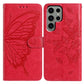 Butterfly Flutter Pattern Embossed Leather Phone Case
