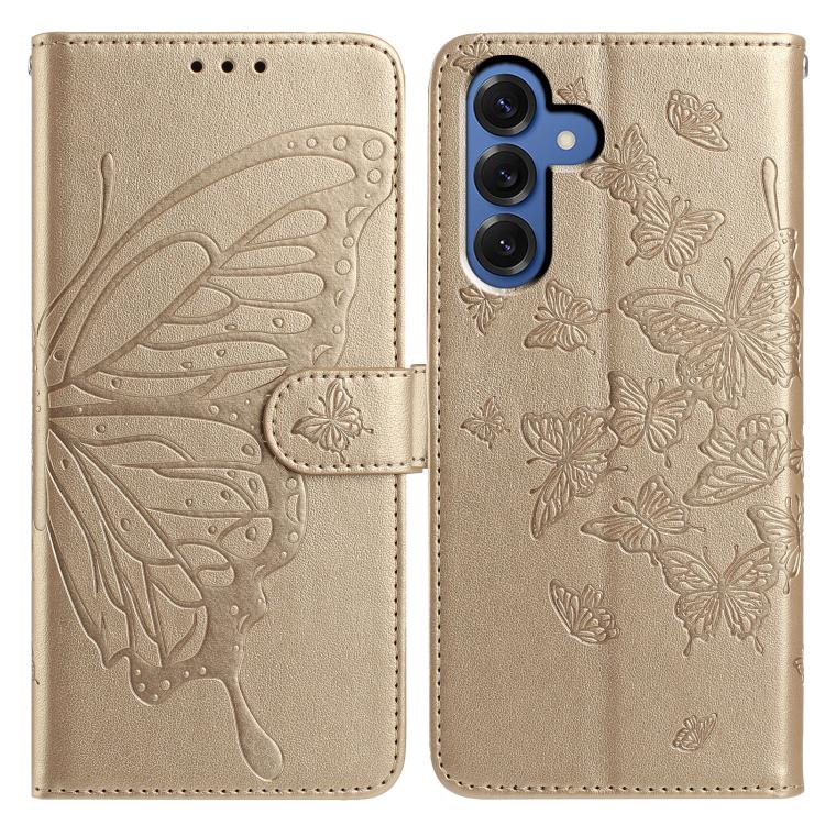 Butterfly Flutter Pattern Embossed Leather Phone Case