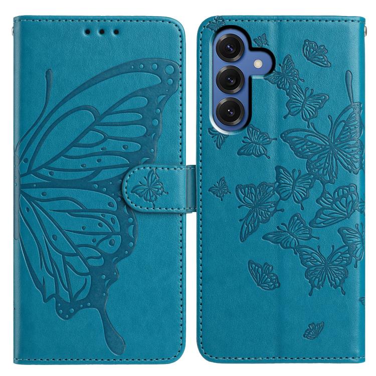 Butterfly Flutter Pattern Embossed Leather Phone Case