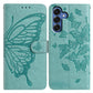 Butterfly Flutter Pattern Embossed Leather Phone Case