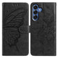 Butterfly Flutter Pattern Embossed Leather Phone Case