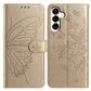 Butterfly Flutter Pattern Embossed Leather Phone Case