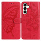 Butterfly Flutter Pattern Embossed Leather Phone Case